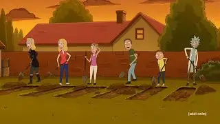 Rick's family buries itself - Rick and morty S6E1