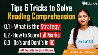 GP-1 Sure Shot Series | 5 Most Important Topics in GP-1 & Tricks to solve Reading Comprehension