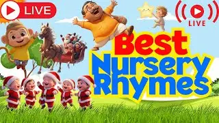 LIVE Nursery Rhymes Hindi + English 🟢 24/7 Kids Songs, Baby Poems & Hindi Kids Rhyme