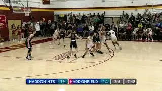 Basketball Haddonfield vs Haddon Hts 2020 Highlights