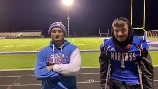 Northwest's Wyatt Brackman, Connor Lintz and Bill Crabtree discuss win over Green
