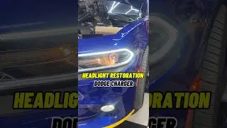 HEADLIGHTS RESTORATION FOR DODGE CHARGER  #headlights #dodgecharger #caraccessories #fyp