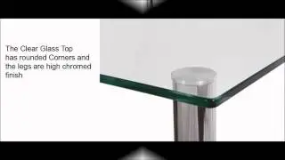 Crystal Clear Glass Computer Desk from The Direct Office Supply Co