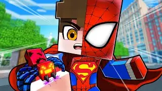 O HOMEM ARANHA SUPERMAN no Minecraft !