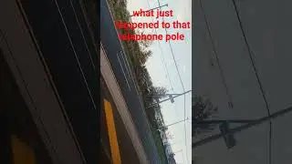 what just happened to the telephone pole