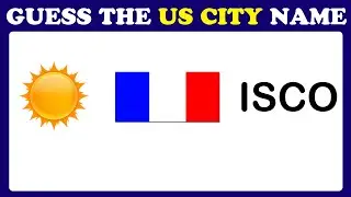 Guess US City Test USA Emoji Challenge American City Emoji Quiz Emoji Game World Riddle Brain Puzzle