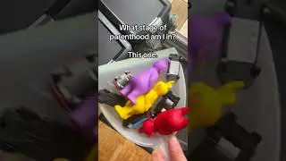 Parent Hack? Using a Dustpan for Toys 😂🧹 #RelatableParents
