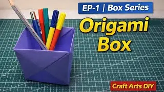 Easy Origami Box 📦 | No Glue Paper Box | Origami Box Series EP&ndash;1 