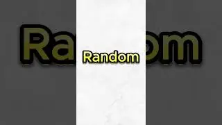 Day 1 Meaning of random