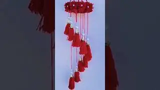 Plastic bottle और woolen से बनाएं खूबसूरत झूमर/DIY woolen jhumar craft idea#shorts#youtubeshorts