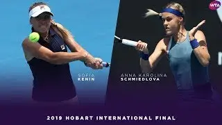 Sofia Kenin vs. Anna Karolina Schmiedlova | 2019 Hobart International Final | WTA Highlights
