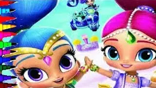 SHIMMER and SHINE The Magic Genie Coloring Book Pages Nickelodeon Brilliant Coloring Fun For Kids