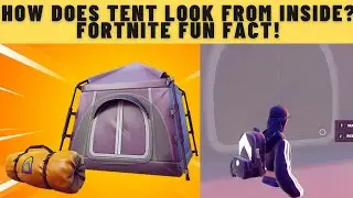 How does Fortnite Tent look from inside? Fortnite Chapter 3 Glitch that makes you see inside tent!