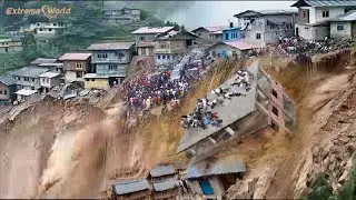 Jaw-Dropping Landslide and Deadly Flood Wipes Out Entire Chinese Village in Seconds!
