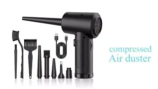 Compressed air Duster 100000RPM Keyboard Cleaner   Good Replace Compressed air can   Reusable no Can
