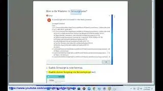 Fix Windows 11 Javascript error