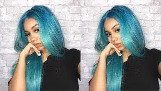HOW I DYED MY HAIR SKY BLUE 💙 (Lakihair)