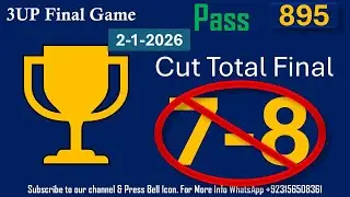Thailand Lottery 3UP Cut Total Ful and Final Total Game | Lotto Thai Pass 2-1-2026