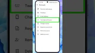 Whatsapp Two Step Verification #shorts | How To Enable Whatsapp Two-step Verification
