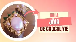 Crie lindas jóias de chocolate para enfeitar bombons, trufas, brigadeiros ou morangos.