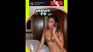 🔥 Gold Glitter Bikini Inspo Feat. Christina Nadin: Celebrity Swimwear News Tea
