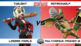 MultiVersus Mayhem 12 Losers Finals Twilight (Harley) vs RetroxWolf (Stripe, Reindog) MultiVersus To