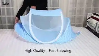 🔥 Foldable Baby Bed Net With Pillow
