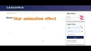 Joomla module animation floating stars random colors