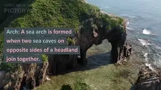 Landforms created by Sea waves #AI video
