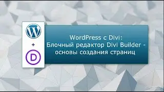 Блочный конструктор Divi Builder:  основы создания страниц сайта WordPress  в конструкторе Divi