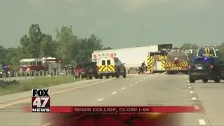 I-96 closed in both directions due to an crash