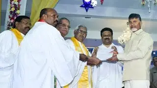 AP CM Chandrababu Naidu Participated in Christmas Celebrations Bible Mission Church