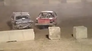 GDS fair Newfoundland Pennsylvania demolition derby night 1 heat 4 light weld V8'S 