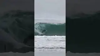 Heavy Waves In Tofino Barreling On The Smash Bar