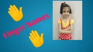 kindergarten activities for kids | koushiki creations | Finger  Names | preschool | for  kids
