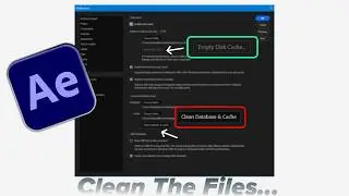 After Effects Lagging? Clear Cache & Make It FAST in 2 Minutes!