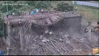 Construction site accident (near miss)