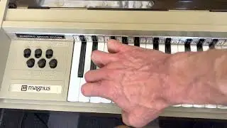 Magnus Portable Chord Organ Vintage 1960s