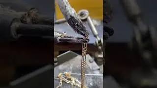 POV: Repairing a Gold Figaro Chain #shorts #viral #smallbusiness #gold #jewellery #repair