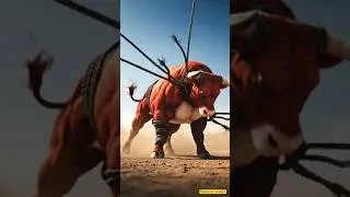 Everyone was scared after seeing the Red Bull 🐂 Power 🔥 #shorts​ #ai​ #save​ #huminity​