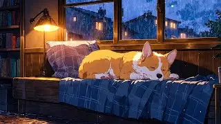 The Relaxing Corgi In The Rain 🌧️ Dreamy Lofi Songs For Healing And Deep Rest 🌧️ Lofi Corgi Music