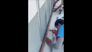 horizontal wall cladding installation