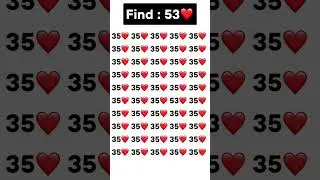 Find 53❤️