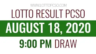 Результаты лотереи Lotto от 18 августа 2020 г. (6/58, 6/49, 6/42) PCSO, розыгрыш в 21:00.