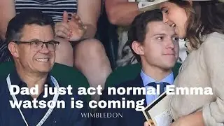 Tom Holland to his dad-just act normal dad Emma watson is coming#shorts