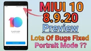 MIUI 10 Global Beta Rom 8.9.20