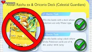 How to Beat Alolan Raichu EX Expert Solo Battle with ONLY WATER TYPES! (LOW RARITY)