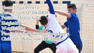 Fedja Prelevic-Handball highlights