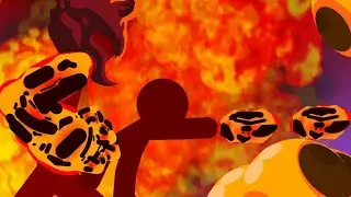 Blox fruit stickman showcase magma V1 & V2