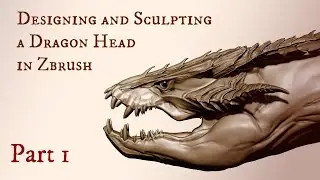 Sculpting a Dragon Head in Zbrush  - Part 1